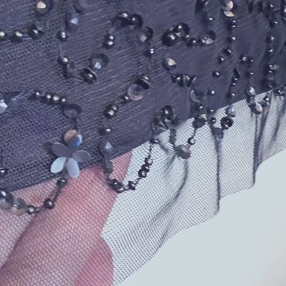 Adrianna Papell Navy Sequin Dress - Picture 8 of 16